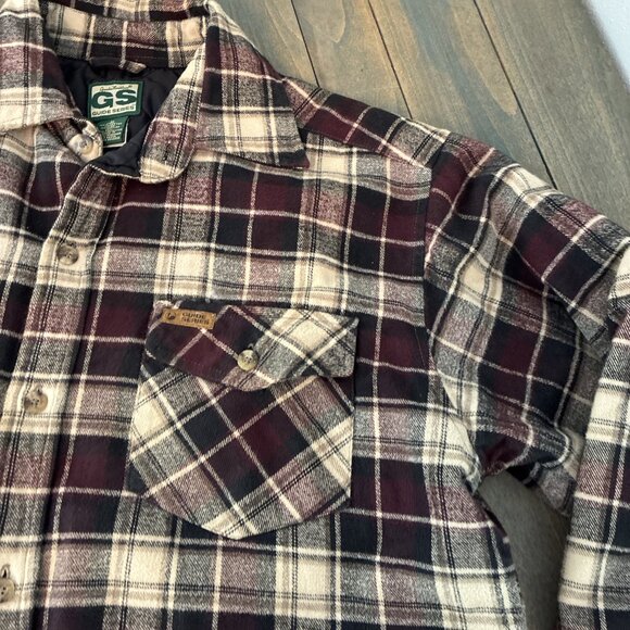 Gander Mountain Guide Series Heavy Flannel Shirt Jacket Shacket - Size M (INS) - Picture 4 of 10